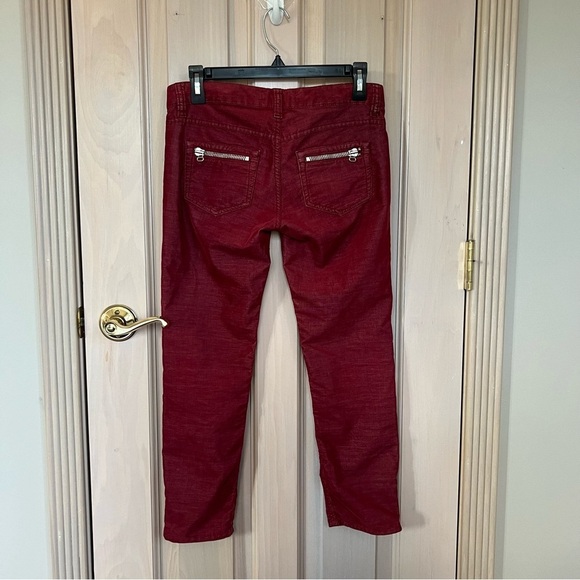 Isabel Marant Etoile Ivo Skinny Zipper Cords Corduroy Pants 9917 - Picture 4 of 11